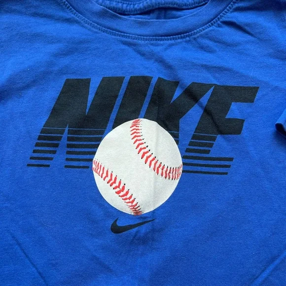 Nike Kids Royal Blue Baseball Tee - Picture 2 of 5